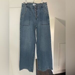 Time and Tru Women's Wide Leg Trouser Jeans